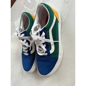 Vans Old Skool Kids Shoes Color Block Suede Yacht Club Kids Size 3 Youth lace